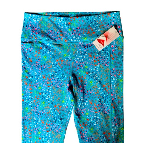 LANDSEND Women’s High Waisted Cropped Leg Swim Cover Up Modest Leggings w/Pocket - Picture 2 of 5